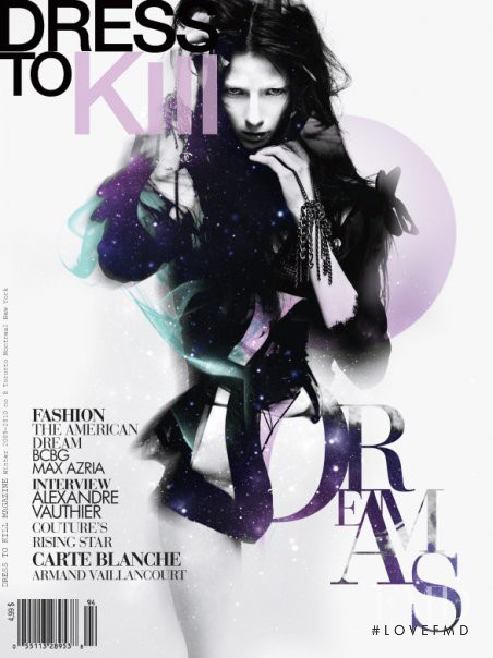 Débora Müller featured on the Dress To Kill Magazine cover from December 2009