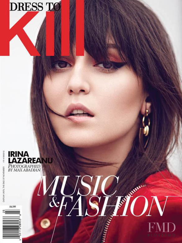 Irina Lazareanu featured on the Dress To Kill Magazine cover from September 2012
