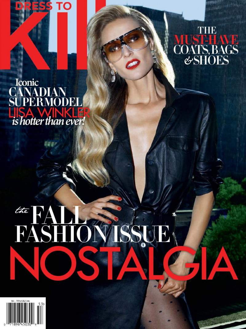 Liisa Winkler featured on the Dress To Kill Magazine cover from September 2015
