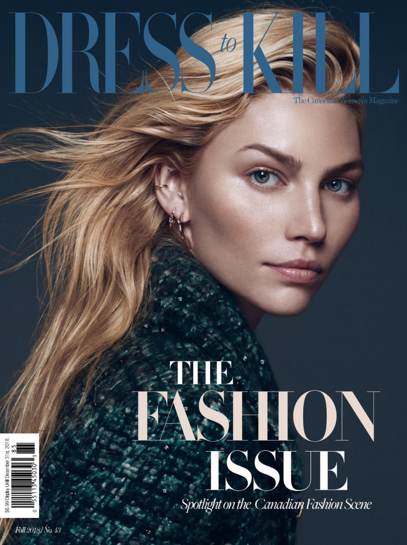 Aline Weber featured on the Dress To Kill Magazine cover from September 2018