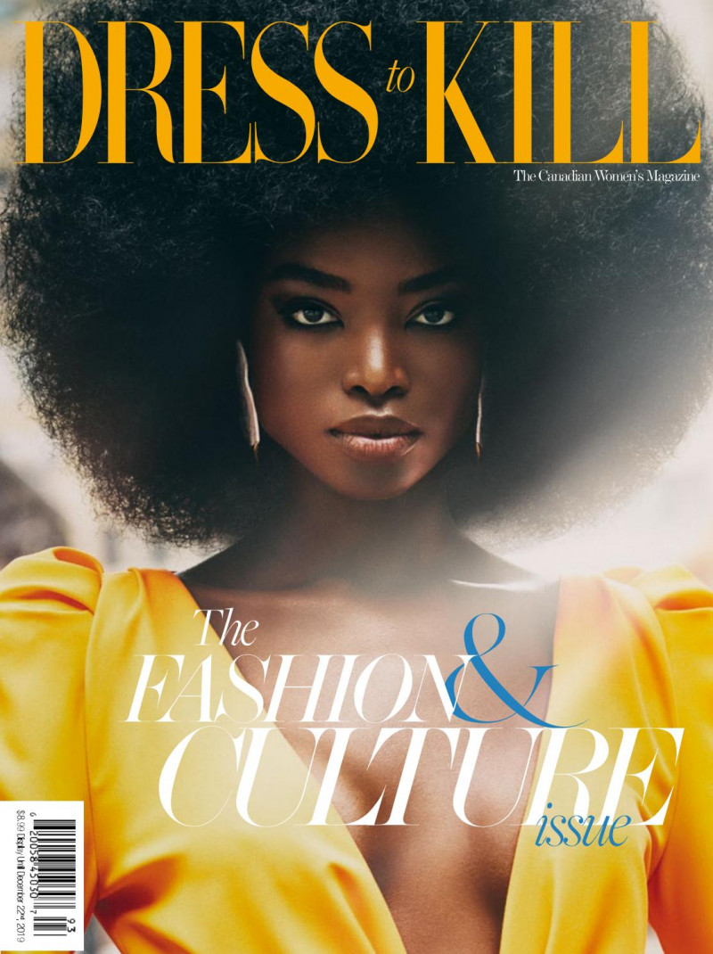 Maria Borges featured on the Dress To Kill Magazine cover from September 2019