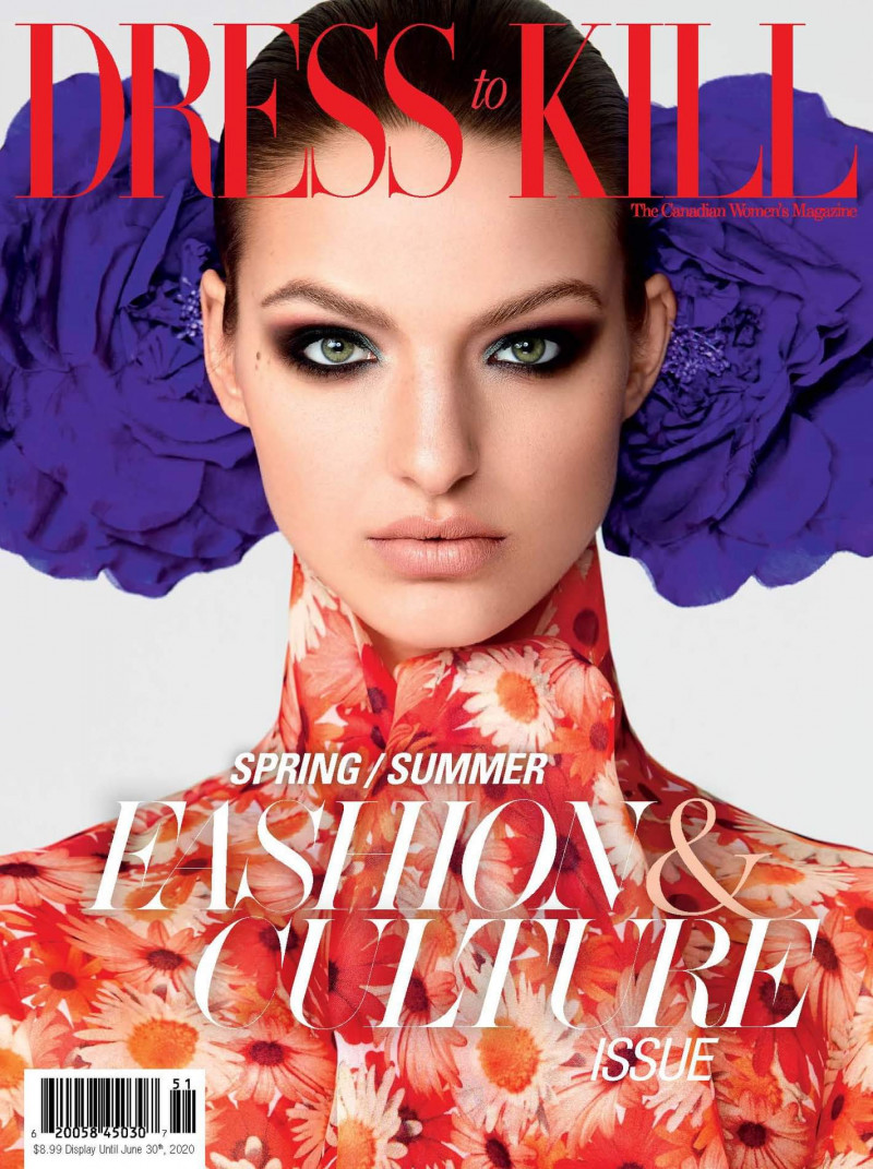 Anna Stephenson featured on the Dress To Kill Magazine cover from April 2020