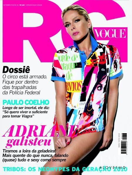 Adriane Galisteu featured on the RG Vogue Brazil cover from September 2008