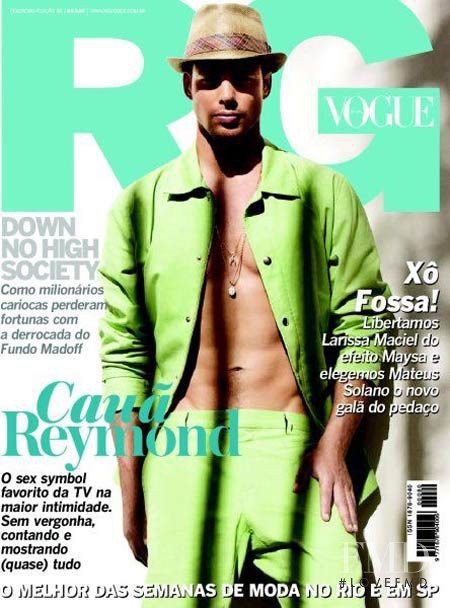 Cauã Reymond featured on the RG Vogue Brazil cover from January 2009