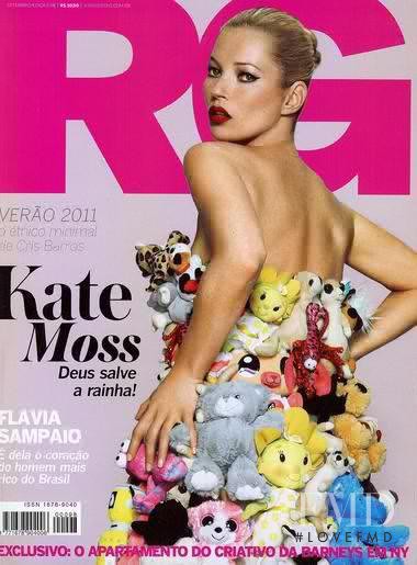 Kate Moss featured on the RG Vogue Brazil cover from September 2010