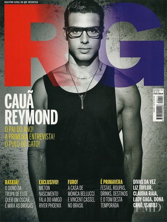 Cauã Reymond featured on the RG Vogue Brazil cover from November 2011
