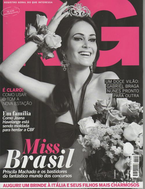 Priscila Machado featured on the RG Vogue Brazil cover from September 2011