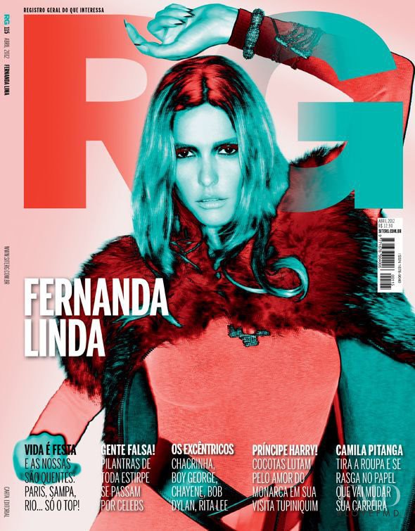 Fernanda Lima featured on the RG Vogue Brazil cover from April 2012