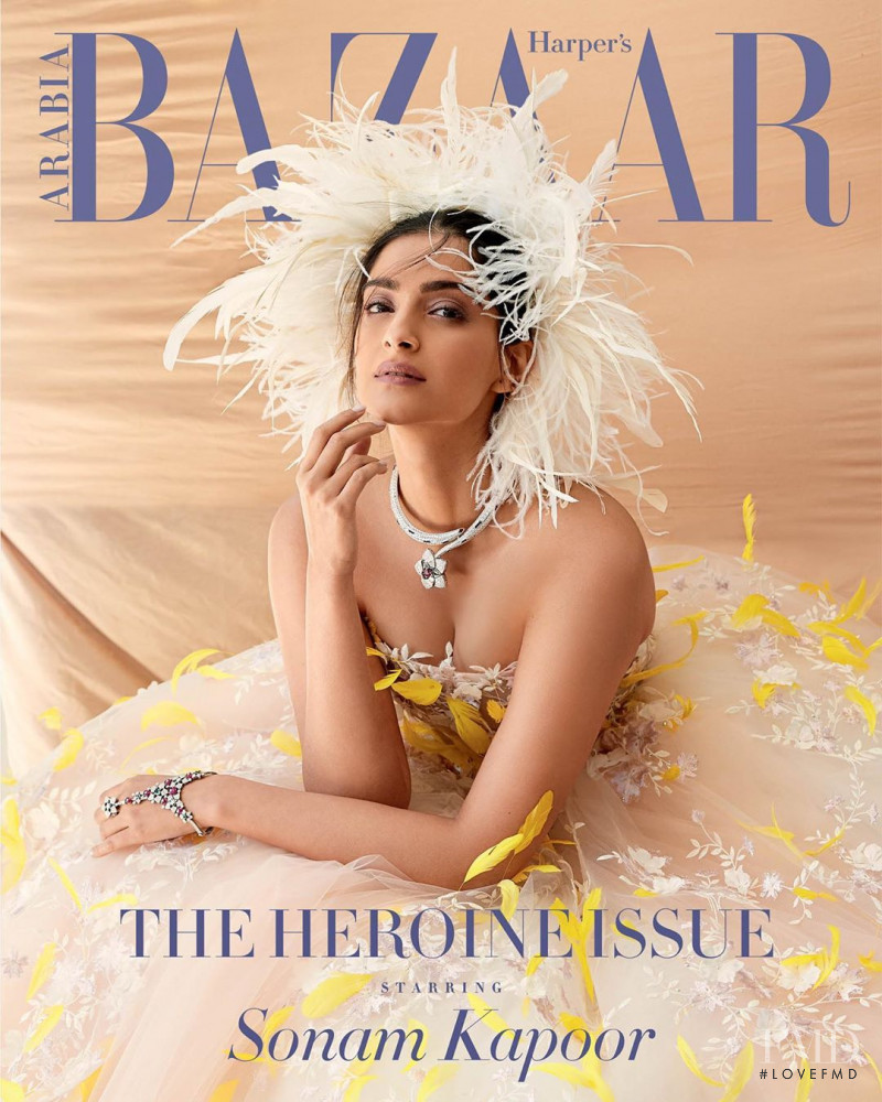 Sonam Kapoor featured on the Harper\'s Bazaar Arabia cover from March 2020