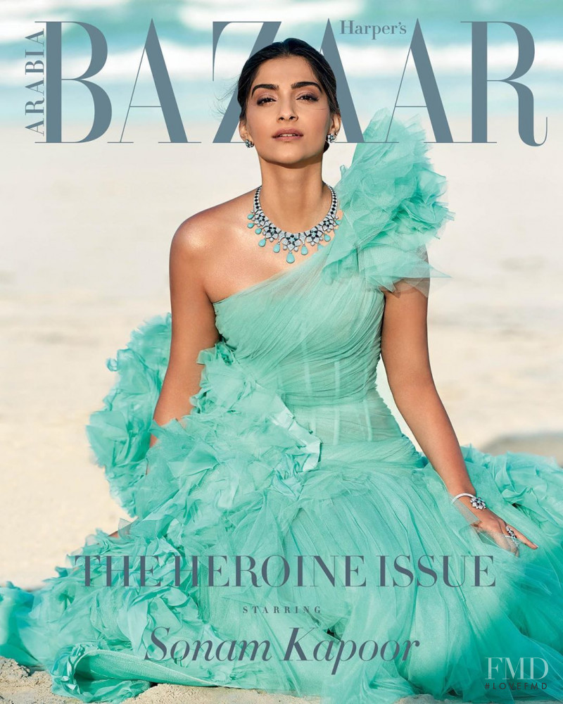 Sonam Kapoor featured on the Harper\'s Bazaar Arabia cover from March 2020