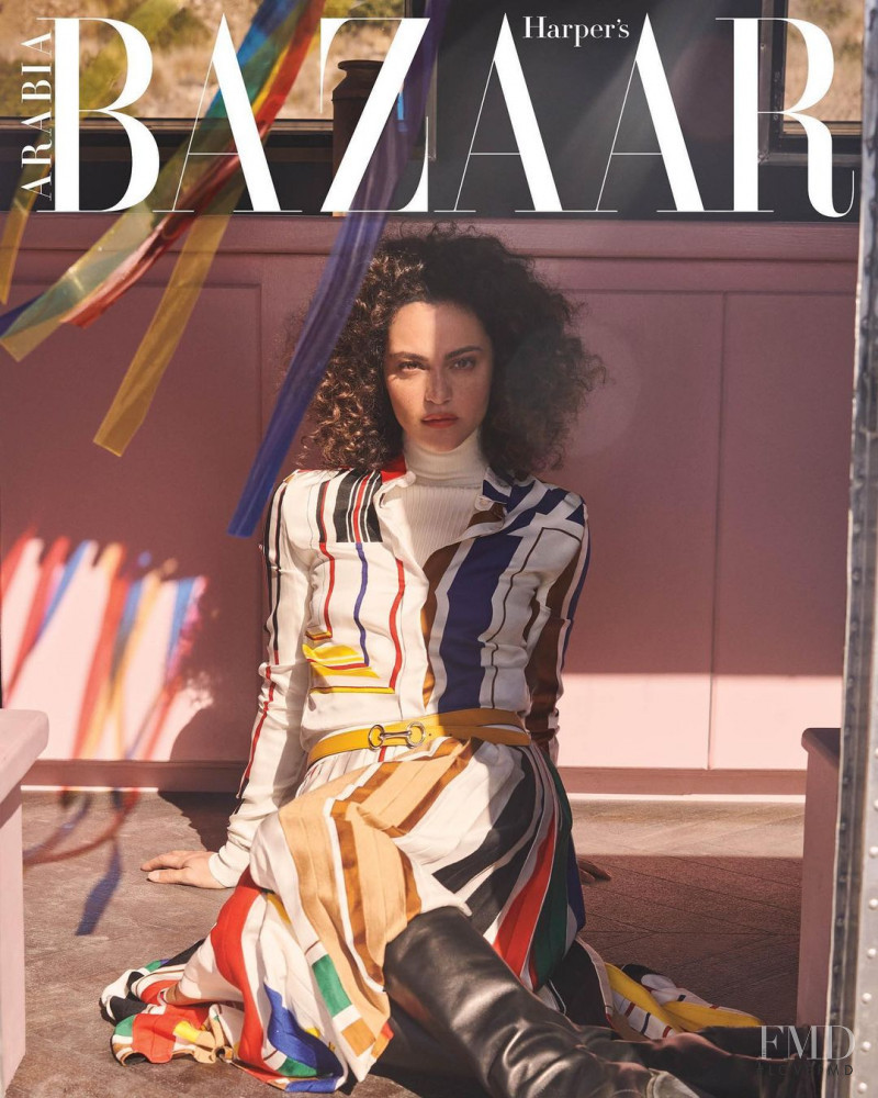 May Calamawy featured on the Harper\'s Bazaar Arabia cover from November 2020