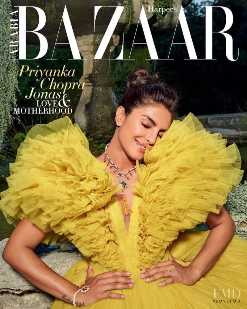 Priyanka Chopra featured on the Harper\'s Bazaar Arabia cover from February 2022