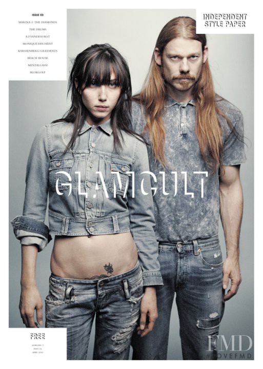  featured on the Glamcult cover from April 2010