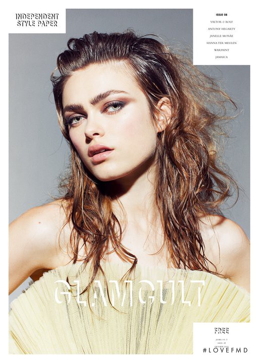 Sophie Vlaming featured on the Glamcult cover from October 2010