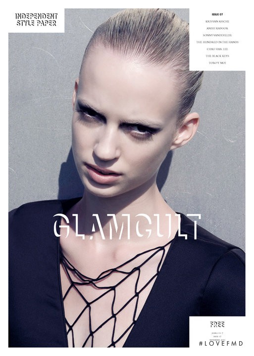 Feline Visscher featured on the Glamcult cover from September 2010