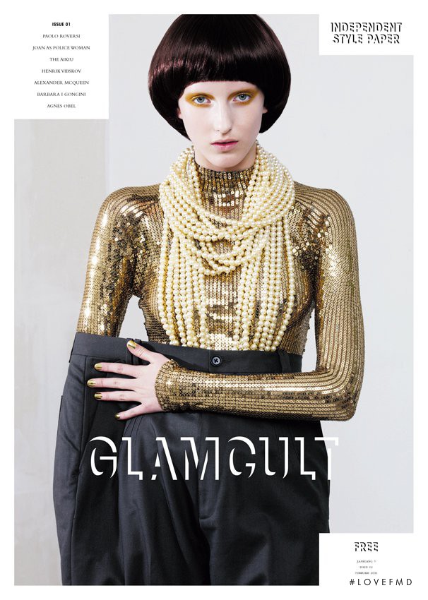 Iris Egbers featured on the Glamcult cover from February 2011