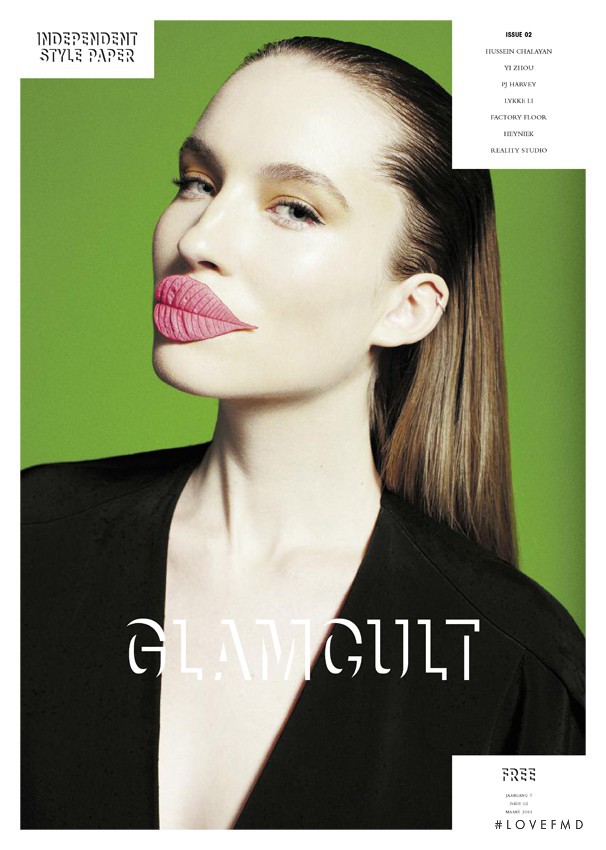 Marielle Rijpma featured on the Glamcult cover from March 2011