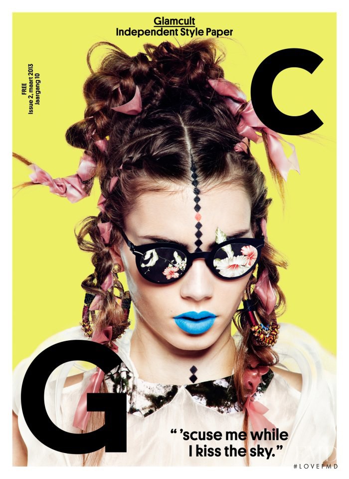 Elise Smidt featured on the Glamcult cover from March 2013