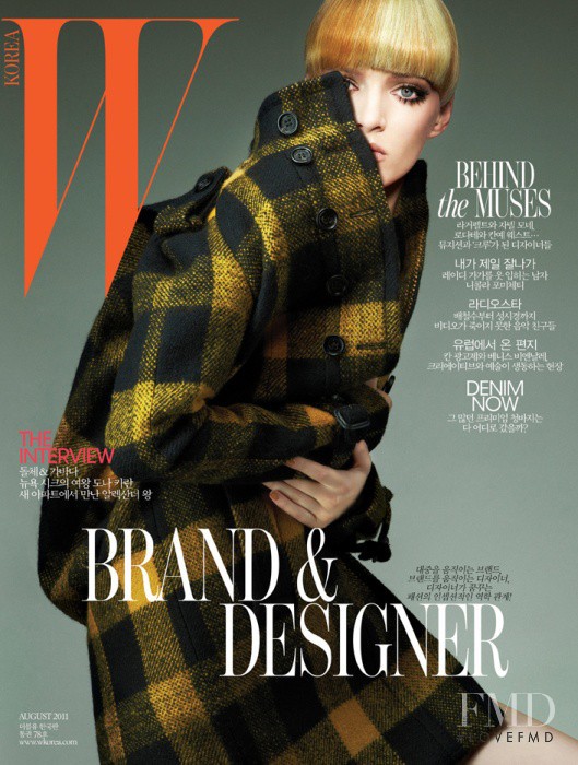 Daria Strokous featured on the W Korea cover from August 2011