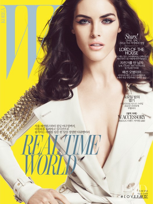 Hilary Rhoda featured on the W Korea cover from May 2011