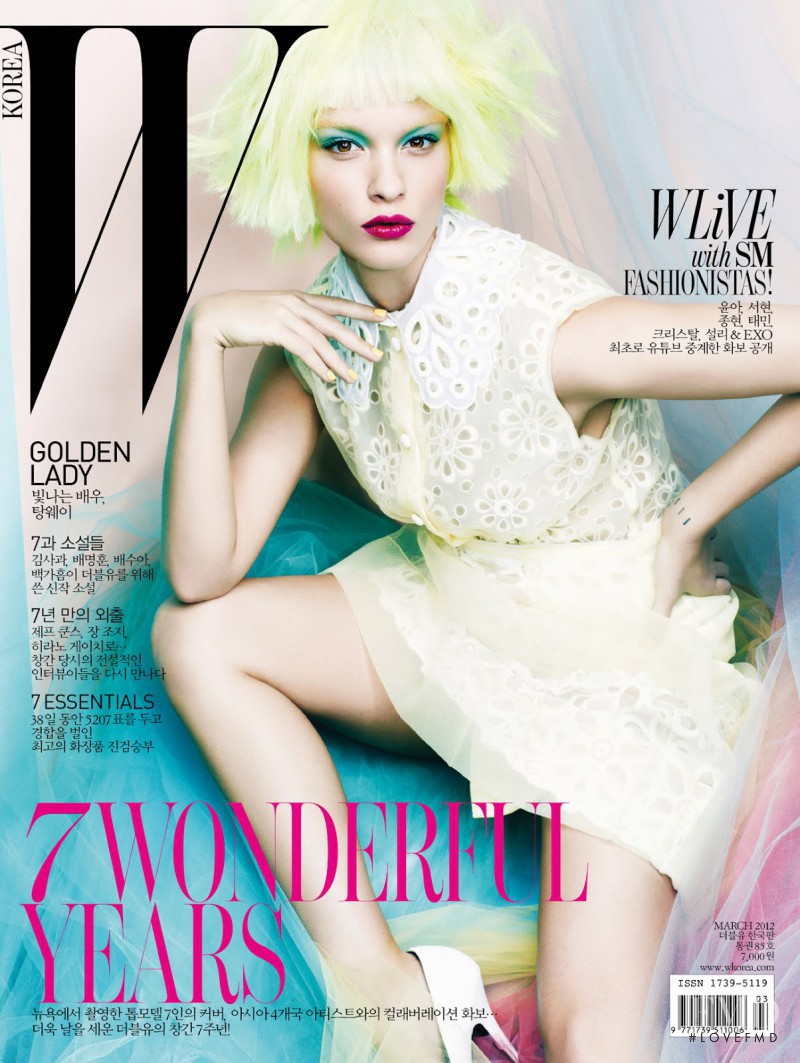 Crystal Renn featured on the W Korea cover from March 2012