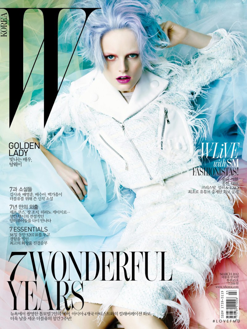 Hanne Gaby Odiele featured on the W Korea cover from March 2012