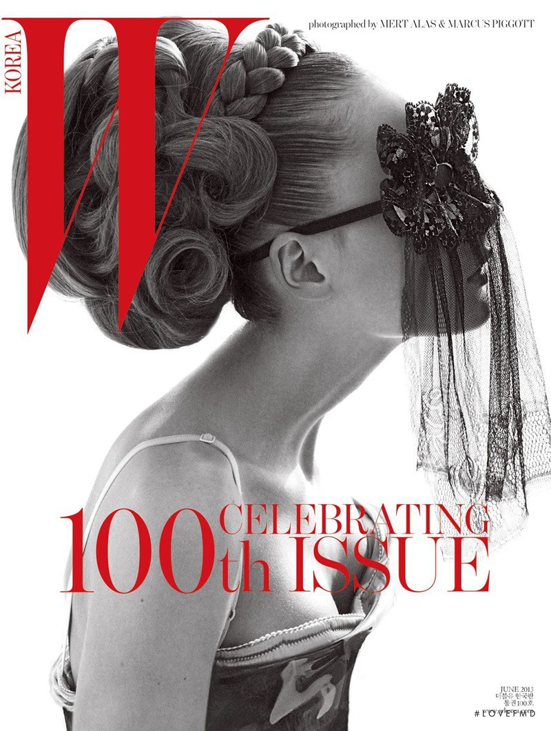 Snejana Onopka featured on the W Korea cover from June 2013