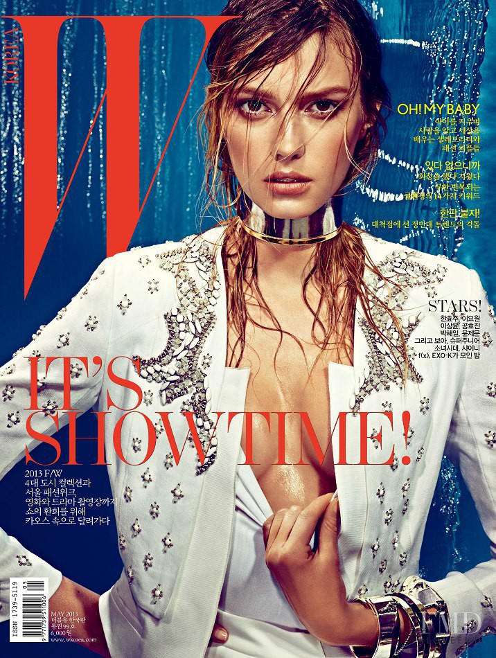 Sigrid Agren featured on the W Korea cover from May 2013