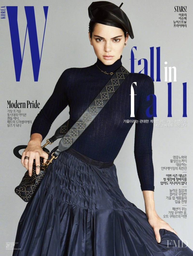 Kendall Jenner featured on the W Korea cover from September 2017