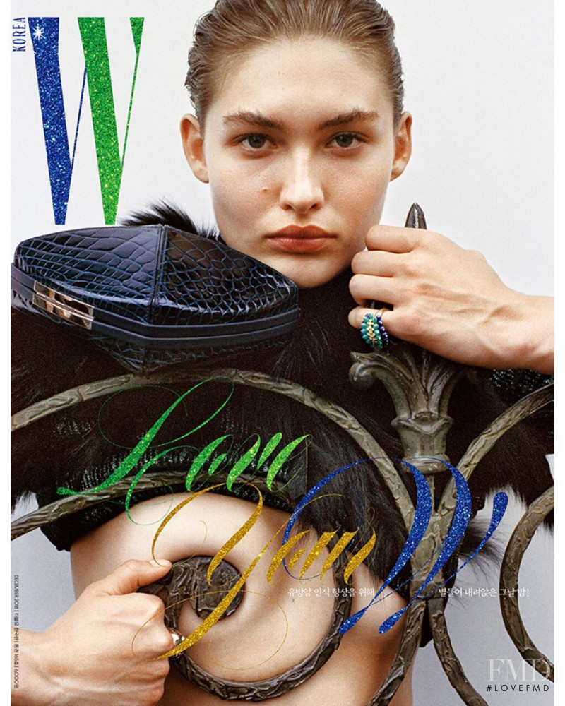 Grace Elizabeth featured on the W Korea cover from December 2018