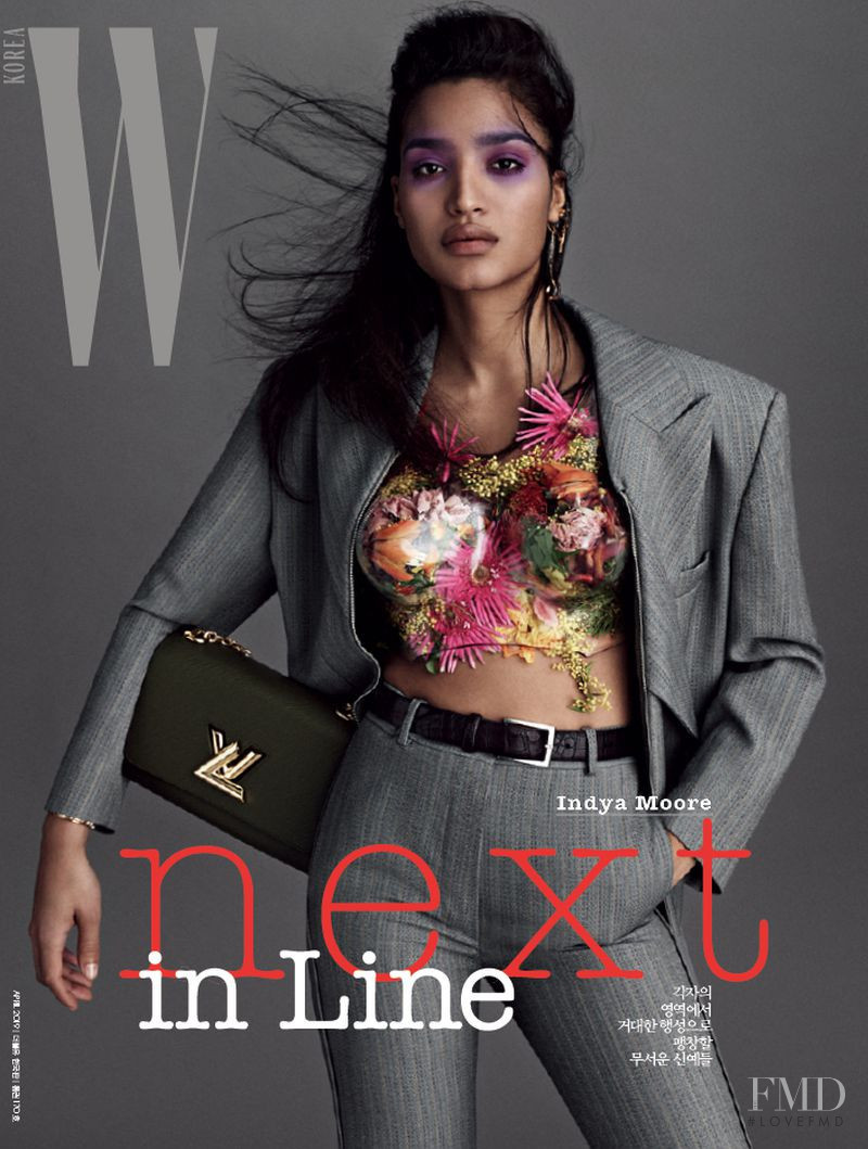 Indya Moore featured on the W Korea cover from April 2019