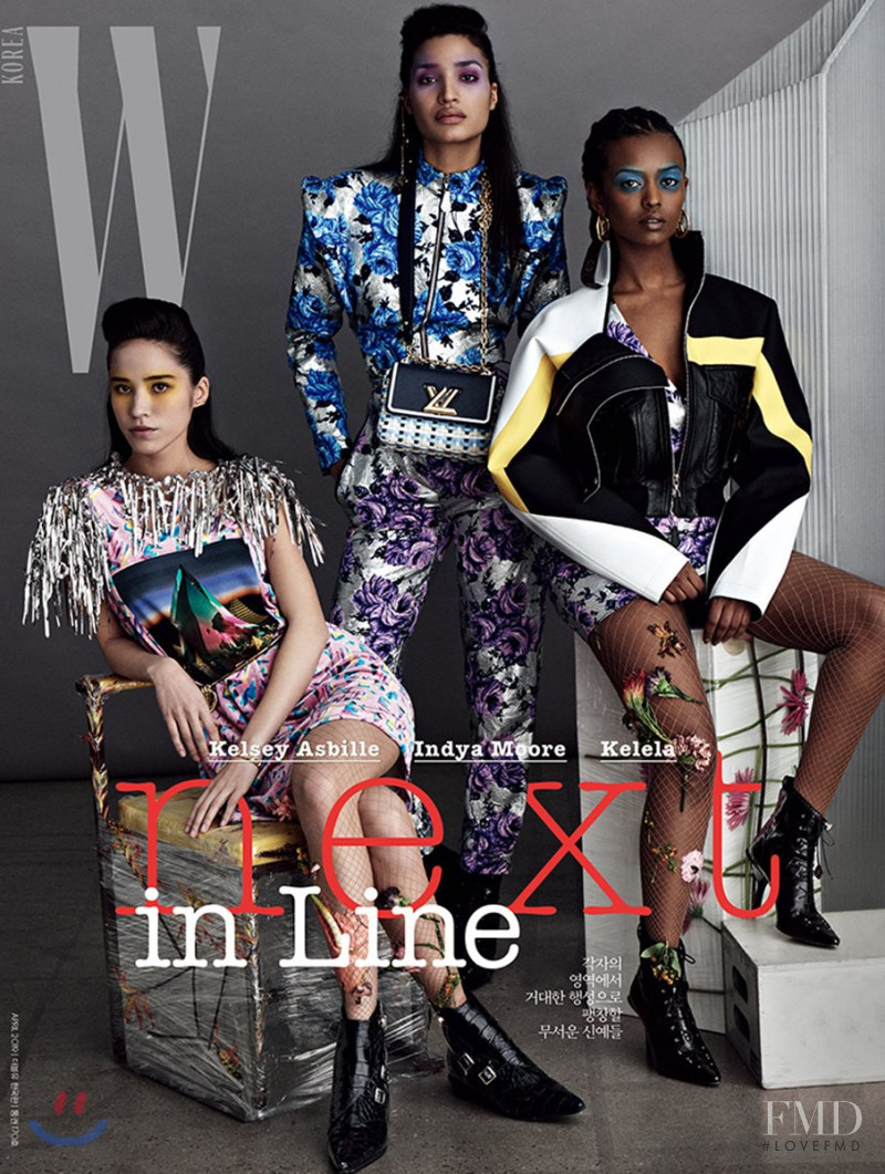 Kelsey Asbille, Indya Moore & Kelela featured on the W Korea cover from April 2019