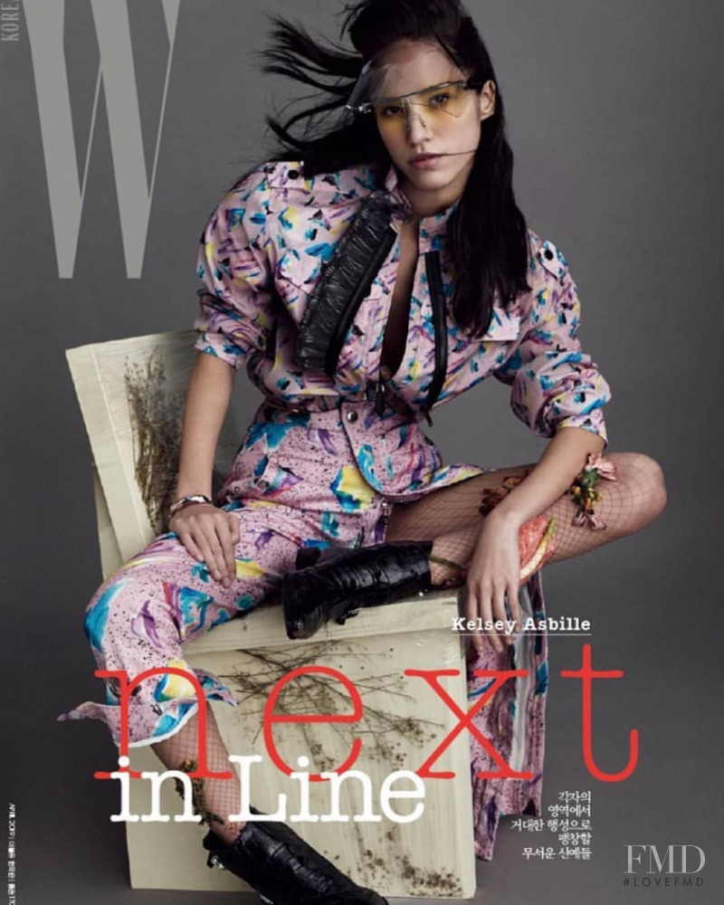 Kelsey Asbille featured on the W Korea cover from April 2019