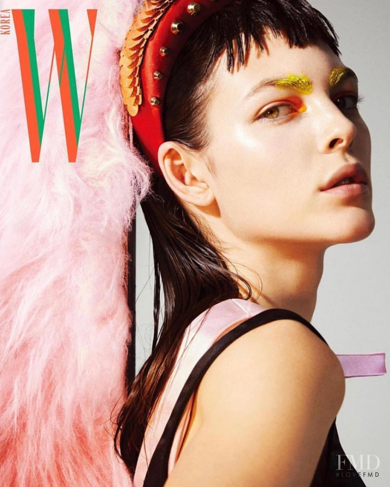 Vittoria Ceretti featured on the W Korea cover from February 2019