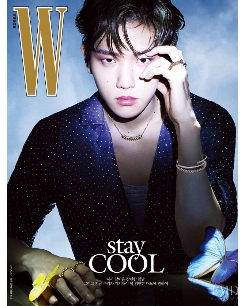 Baek Hyun featured on the W Korea cover from May 2020