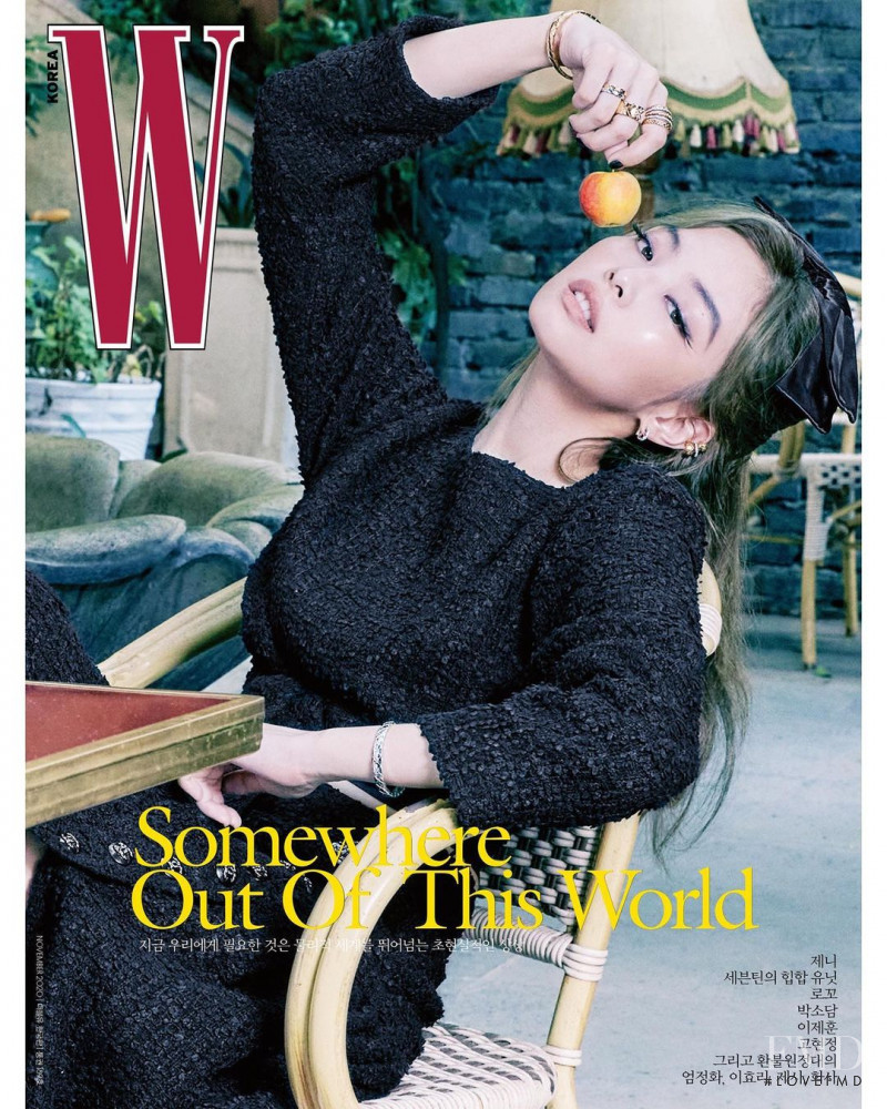Jennie Kim  featured on the W Korea cover from November 2020