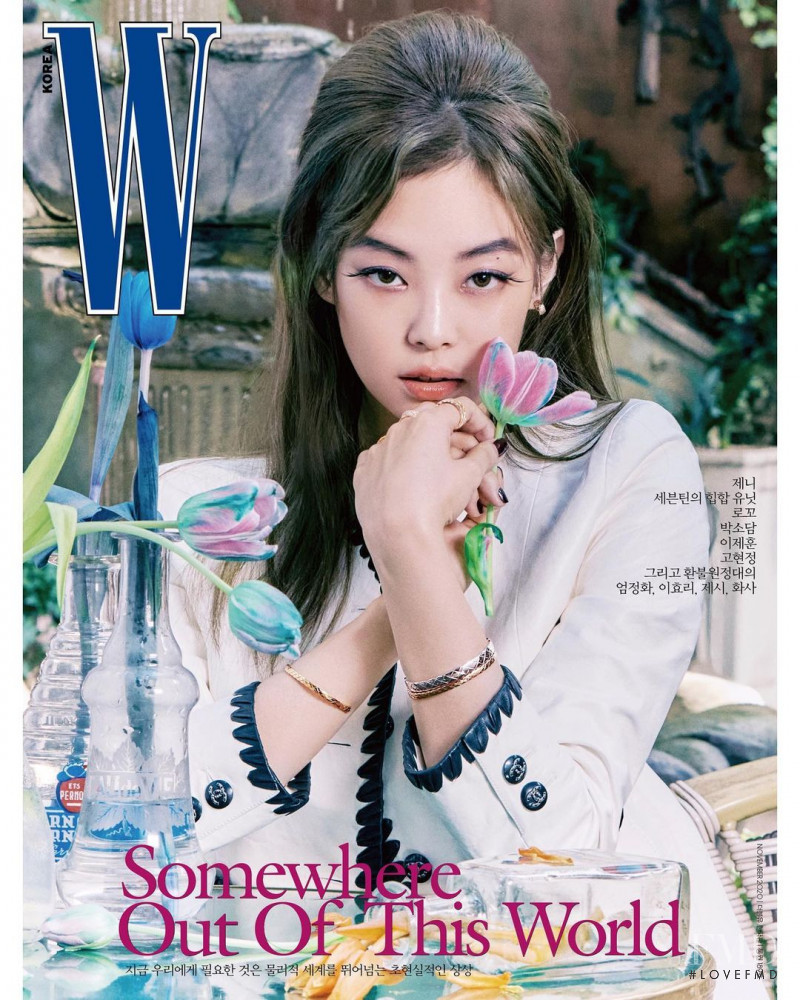 Jennie Kim  featured on the W Korea cover from November 2020