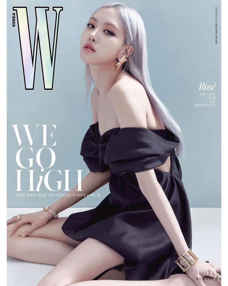 Roseanne Park featured on the W Korea cover from October 2020