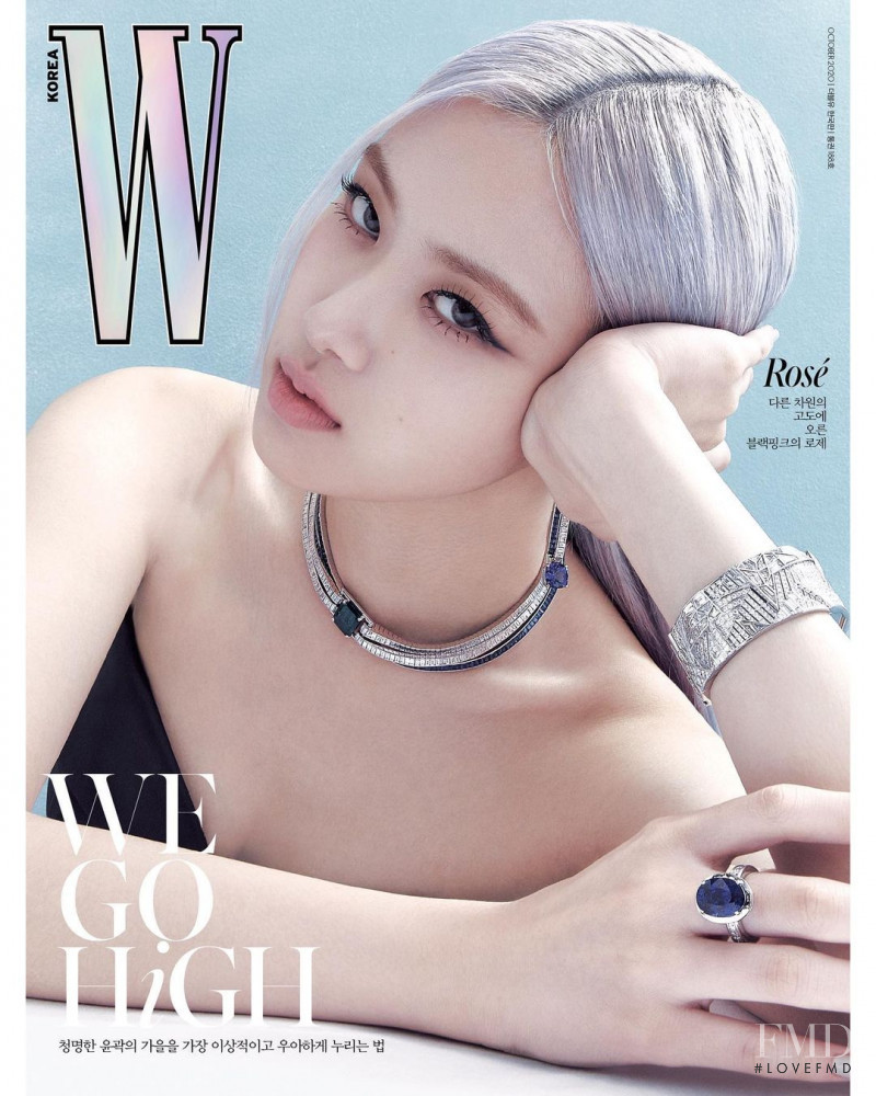 Roseanne Park featured on the W Korea cover from October 2020