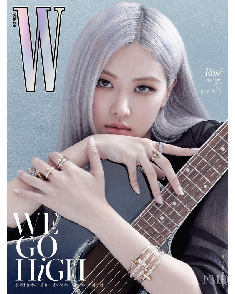 Roseanne Park featured on the W Korea cover from October 2020