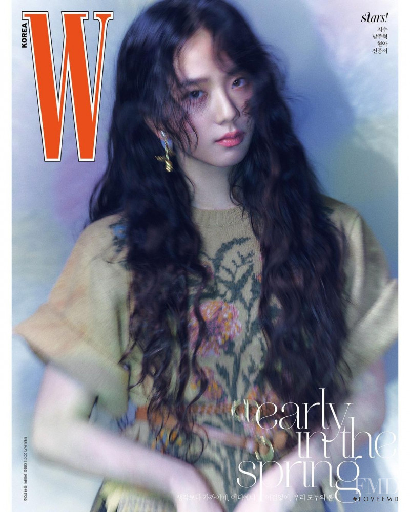 Jisoo  featured on the W Korea cover from February 2021