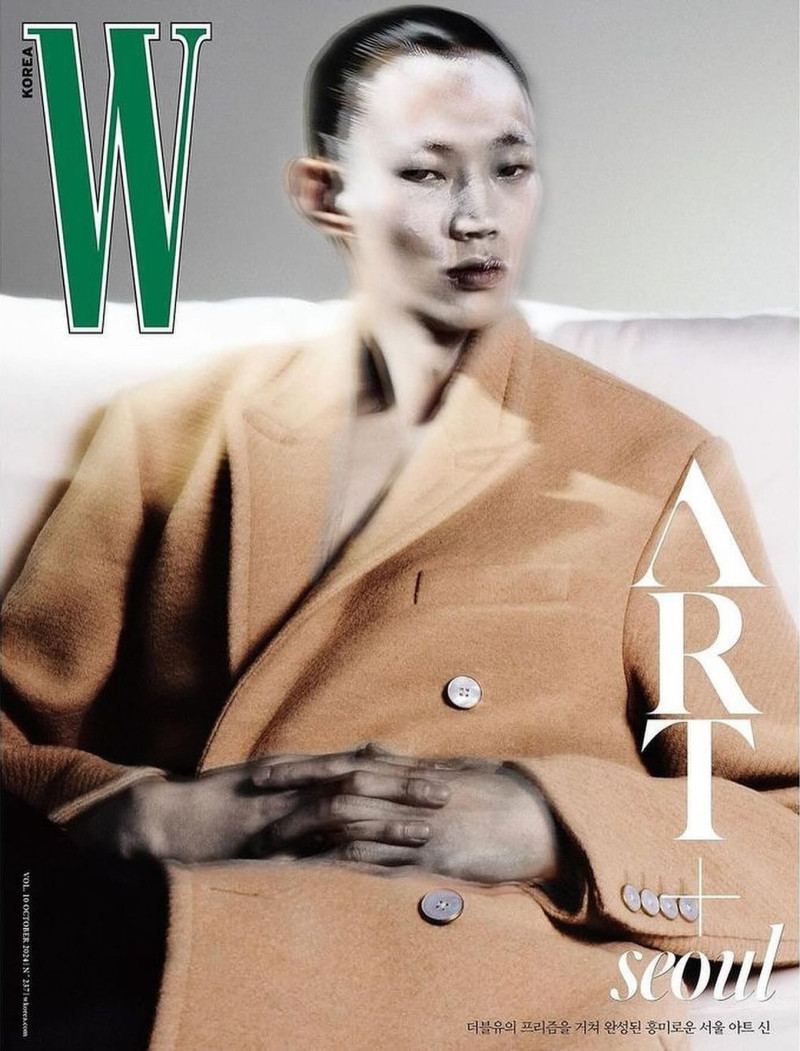 Hoyong Kim featured on the W Korea cover from October 2024