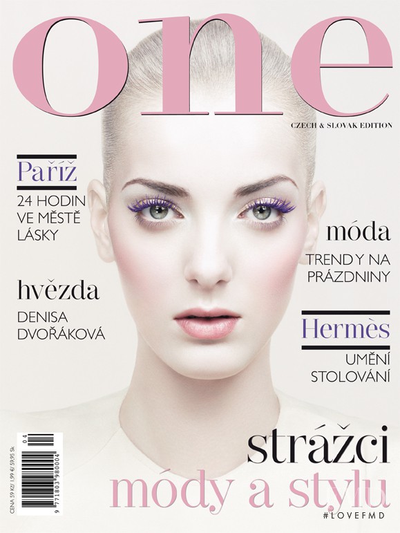 Denisa Dvorakova featured on the One Czech cover from June 2010