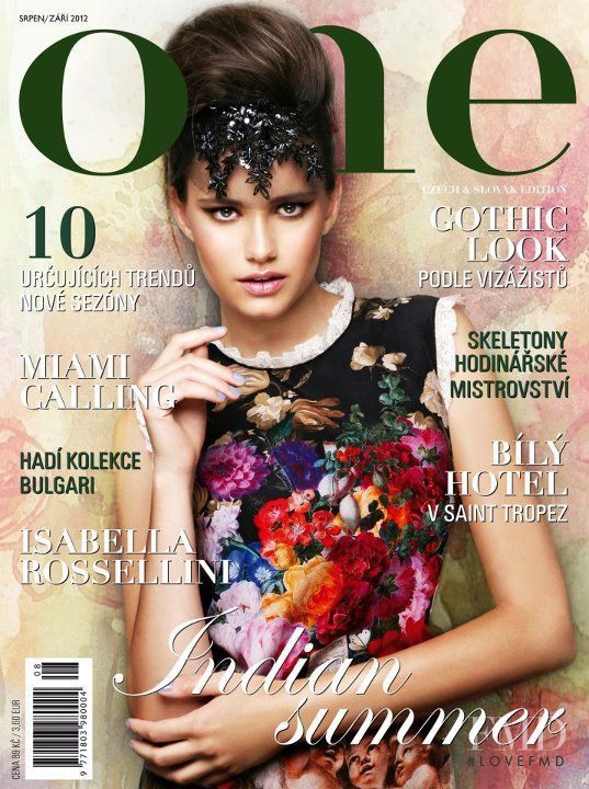 Barbara Istvanova featured on the One Czech cover from August 2012