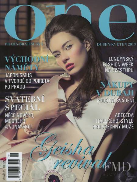 Silvia Jagosova featured on the One Czech cover from April 2013
