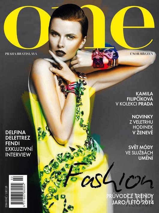 Kamila Filipcikova featured on the One Czech cover from February 2014