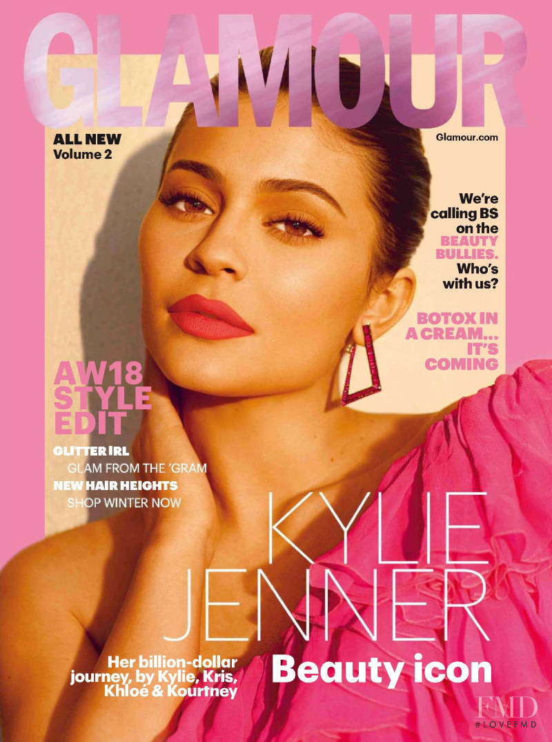 Kylie Jenner featured on the Glamour UK cover from September 2018