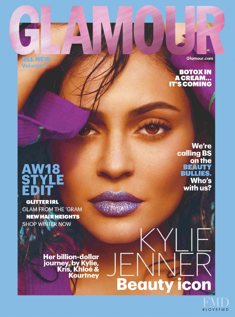 Kylie Jenner featured on the Glamour UK cover from September 2018