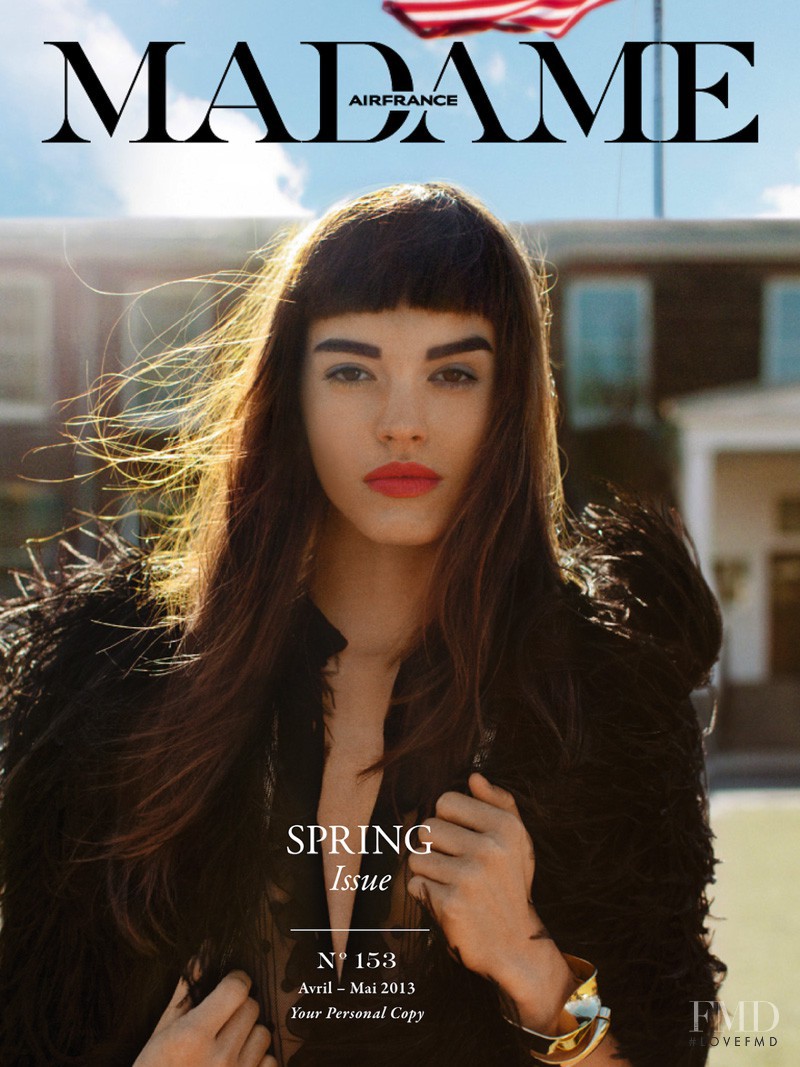 Britt Bergmeister featured on the Air France Madame cover from April 2013
