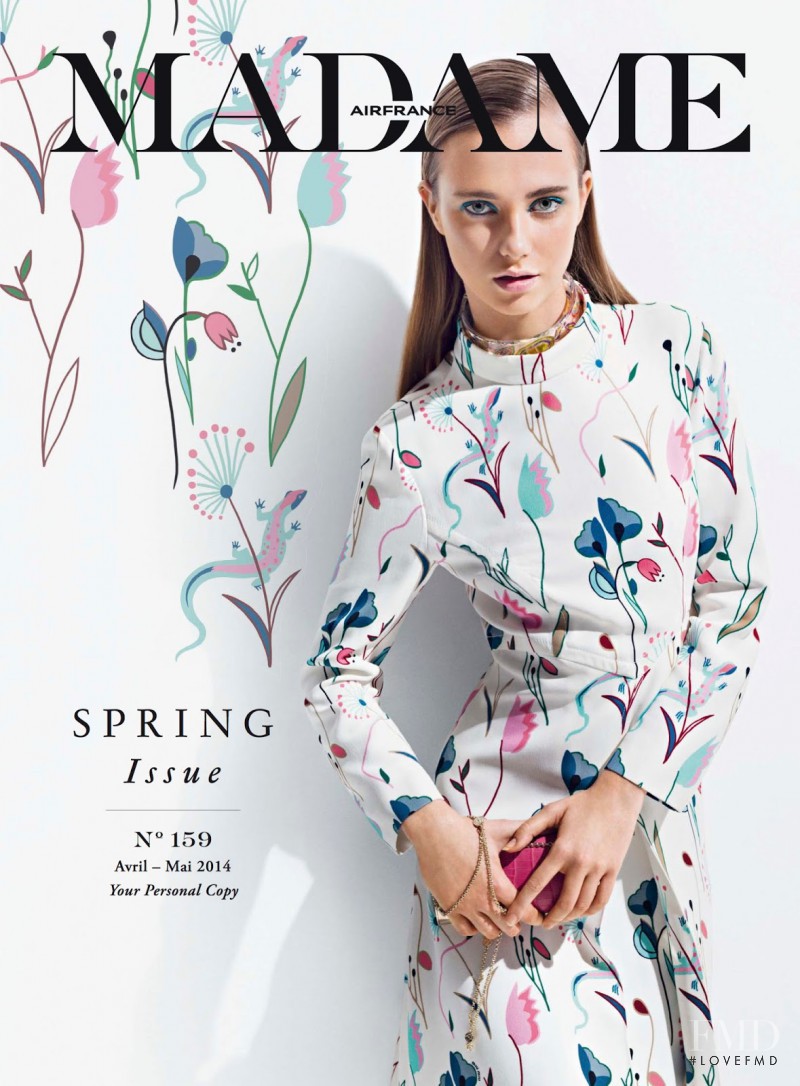 Alexandra Tikerpuu featured on the Air France Madame cover from April 2014